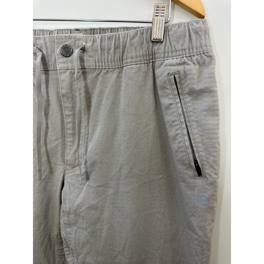 LL Bean Men's Explorer Ripstop Jogger Pants Khaki Tan Size Medium 34 Hiking - Picture 6 of 16